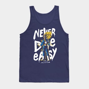 Never Die Easy (Vegeta ver.) Tank Top